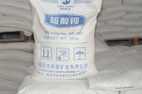 Mineral Sulfat Pengisi kimia Barium sulfat bubuk untuk industri kimia Cas 7727 43 7